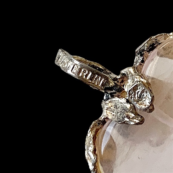 925 Sterling Silver Pendant Rose Quartz - Picture 4 of 5